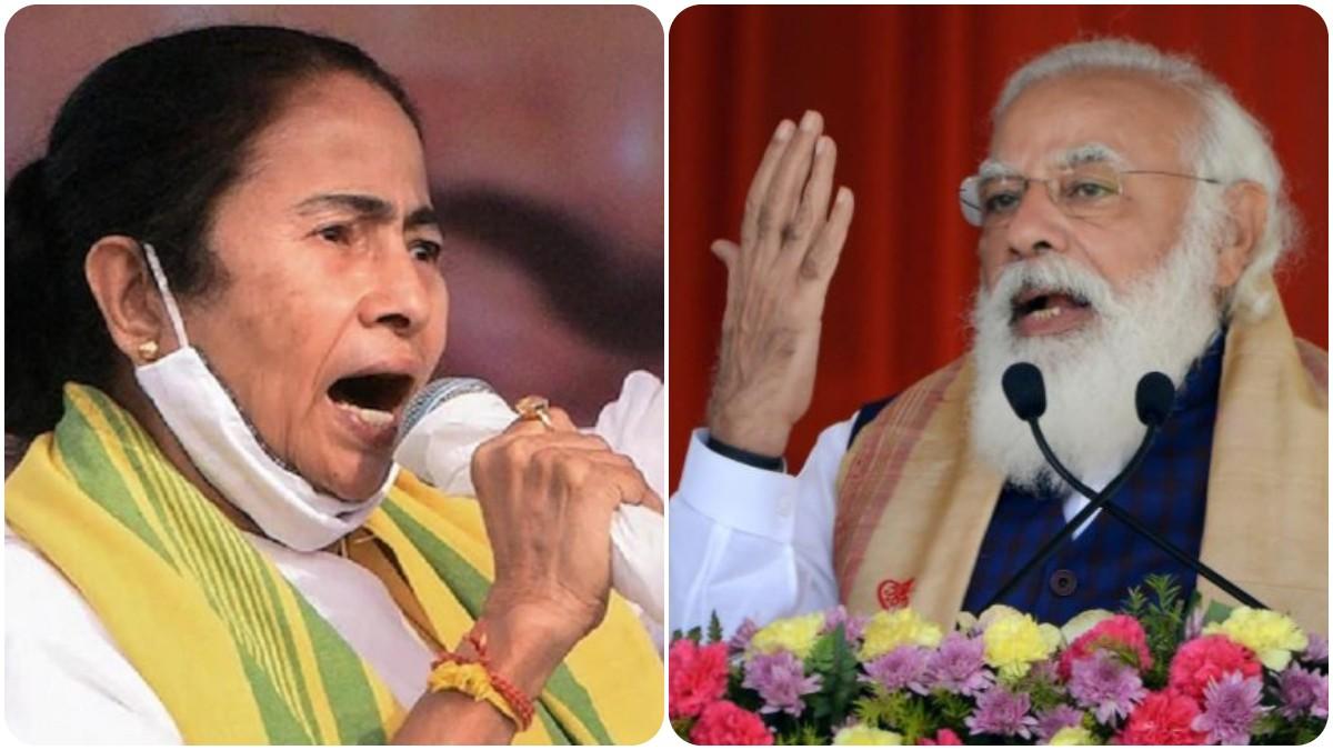 West Bengal Chief Minister Mamata Banerjee with PM Narendra Modi (File Photo)