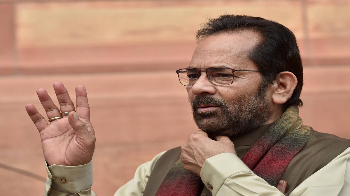 Union Minister Mukhtar Abbas Naqvi (File Photo-PTI)
