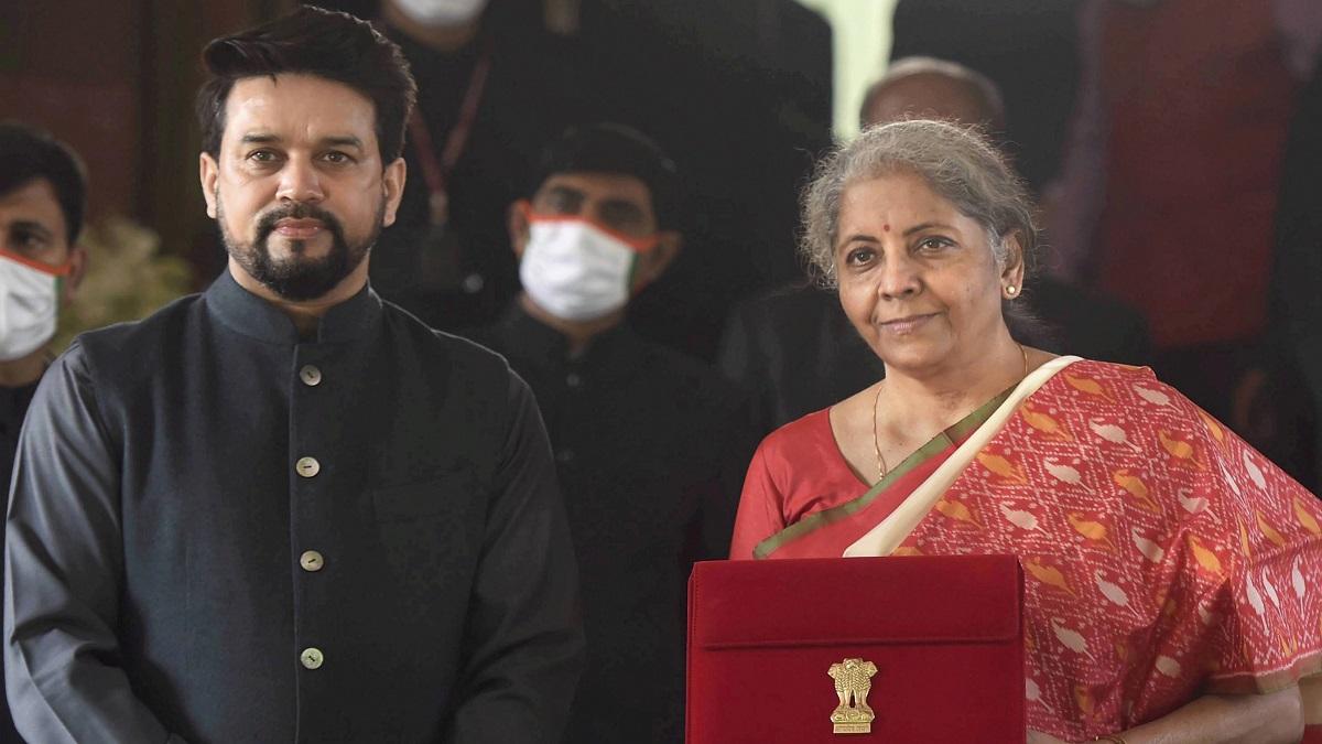 Finance Minister Nirmala Sitharaman and Anurag Thakur (Photo-PTI)