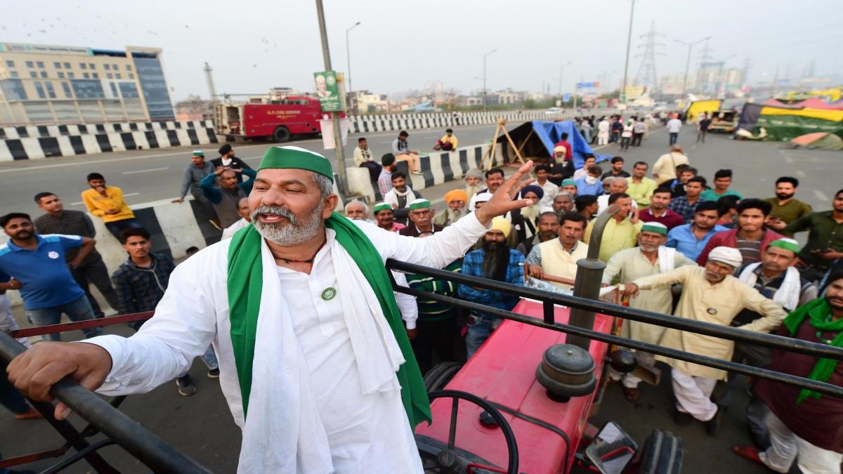 rakesh tikait tractor interview