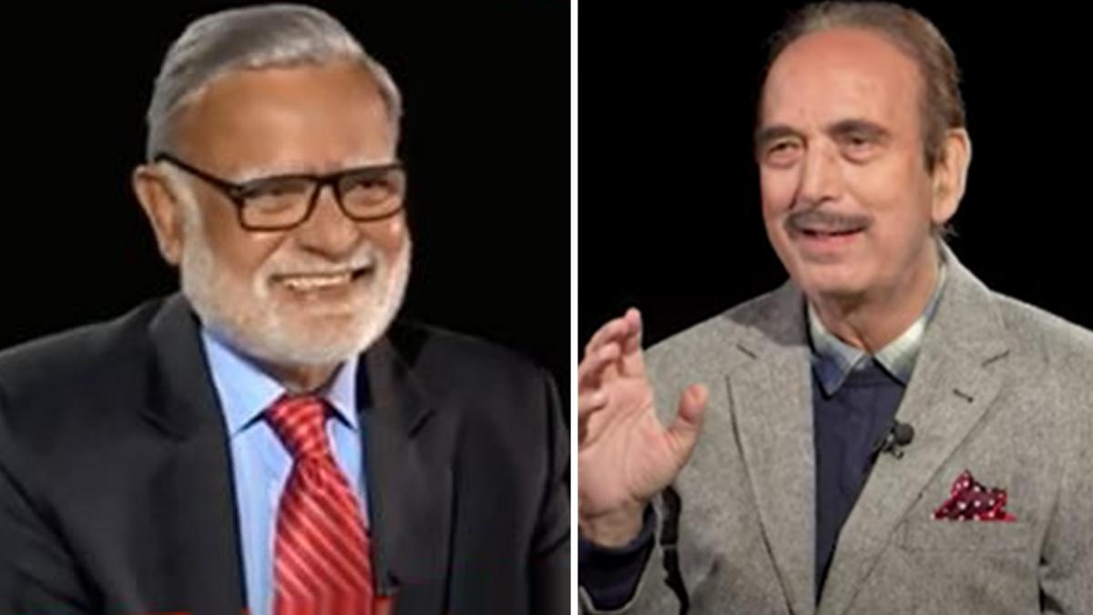 Ghulam Nabi Azad and Prabhu Chawla