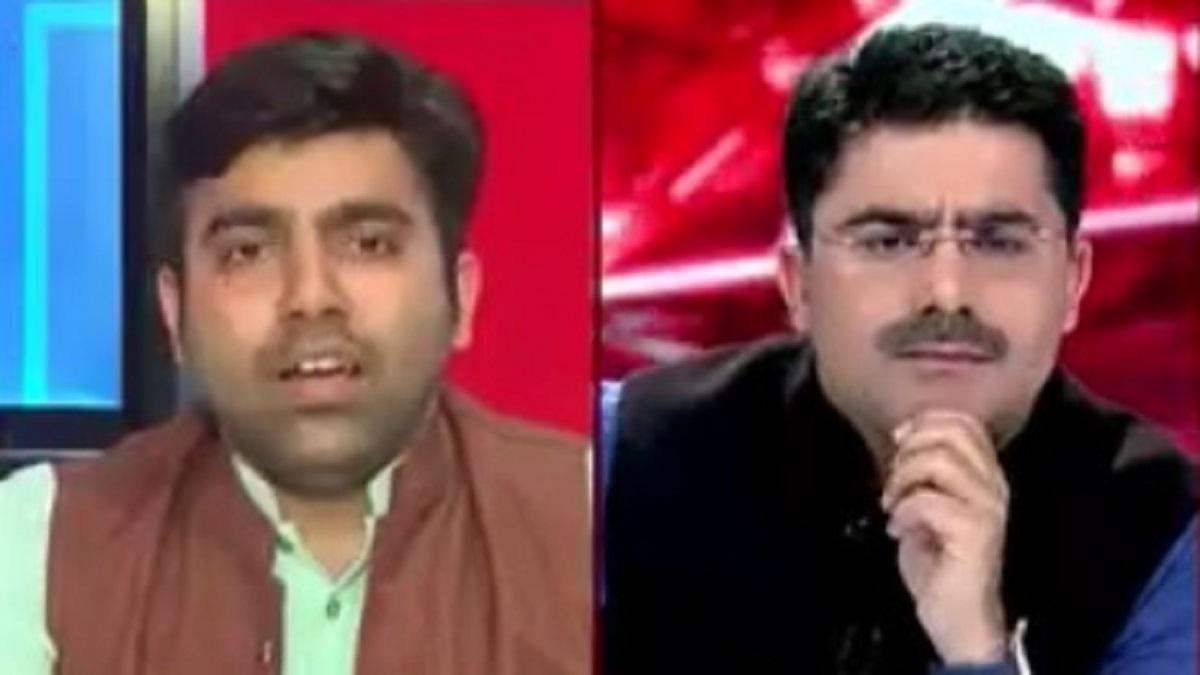 अभिषेक झा, रोहित सरदाना के साथ.