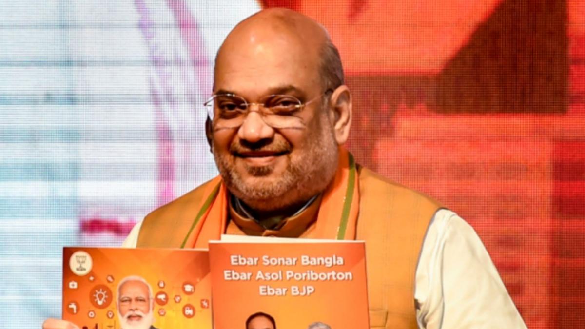 Amit Shah releases BJP's manifesto for Bengal Elections (File-PTI)