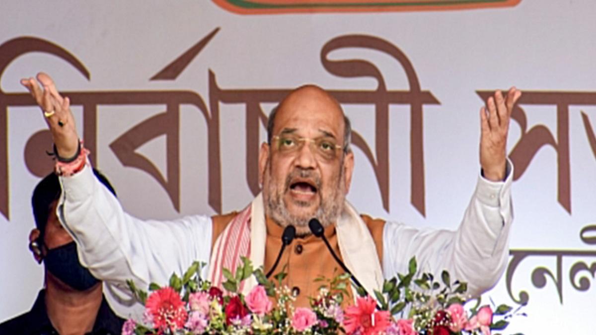 Home Minister Amit Shah adressing a rally (Photo-PTI)