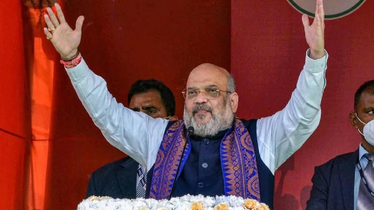 Amit Shah took a jibe at Mamata Banerjee over the Nandigram incident. (PTI)