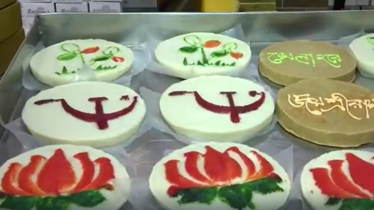 पश्चिम बंगाल में मिठाइयों ने लिया राजनीतिक रंग.