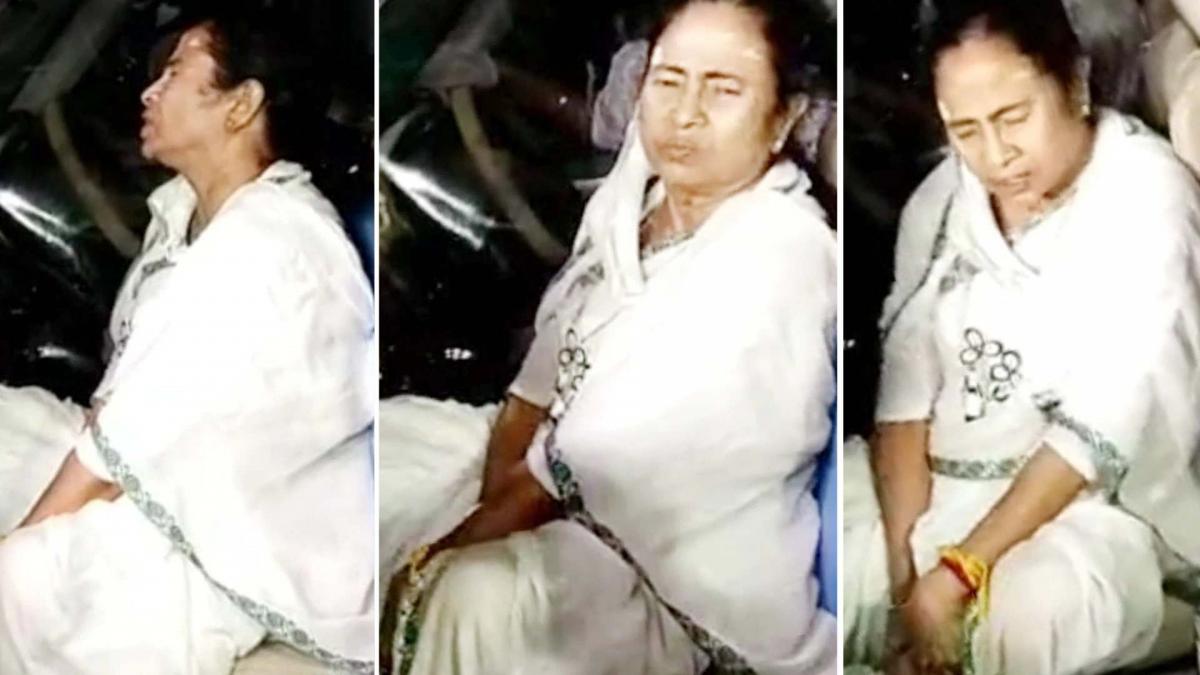 mamata banerjee injured report to EC