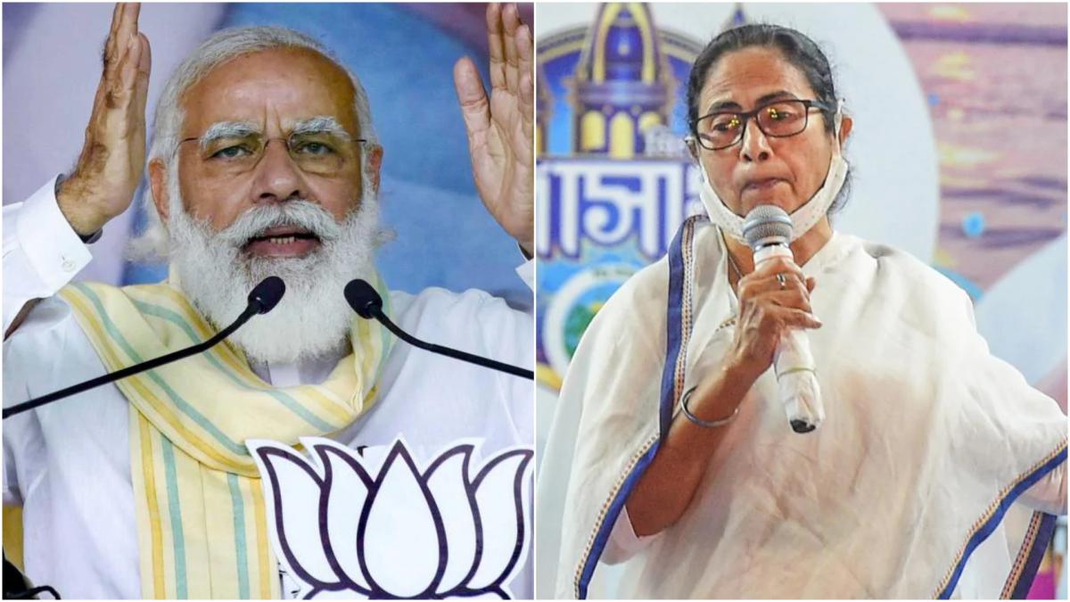 PM Narendra Modi & Mamata Banerjee