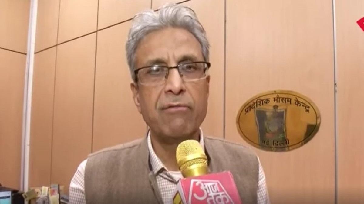 दिल्ली प्रादेशिक मौसम विभाग के एडिशन डायरेक्टर जनरल आनंद शर्मा 