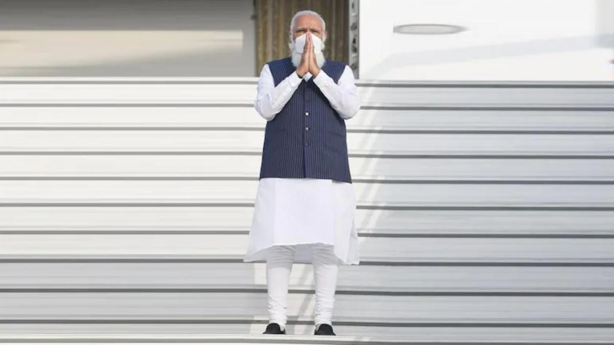Prime Minister Narendra Modi on a two-day visit to Bangladesh on Friday. (Photo: PMO/Twitter)