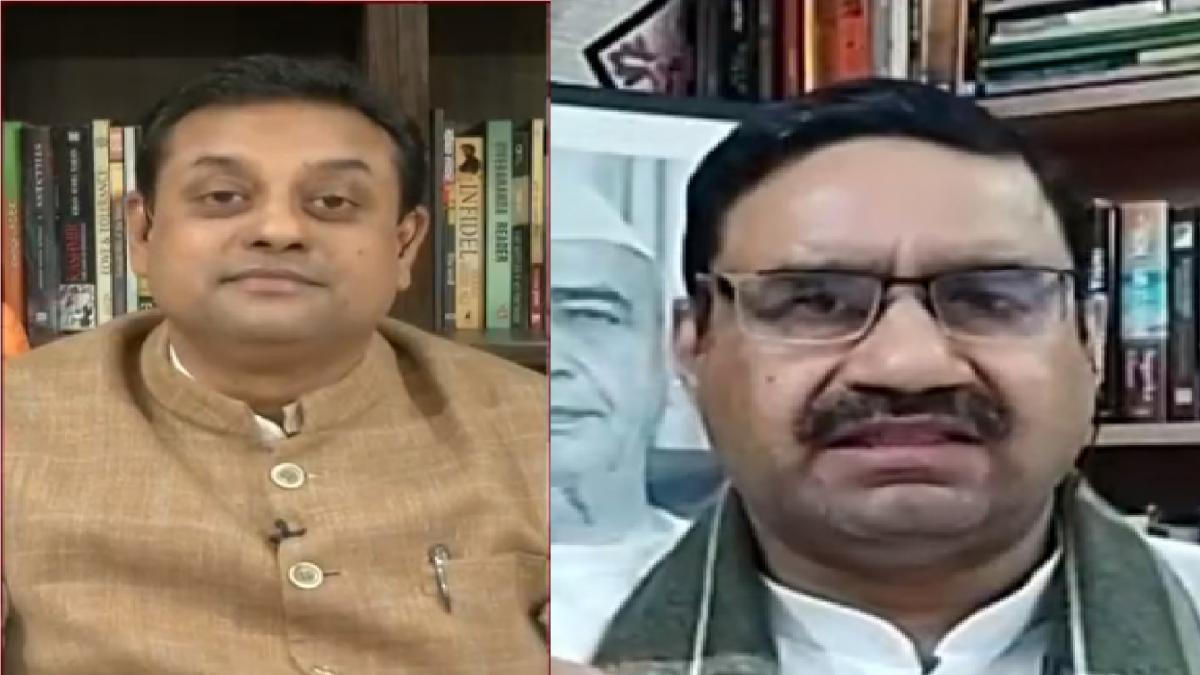 Sambit Patra and Farmer leader Pushpendra Singh