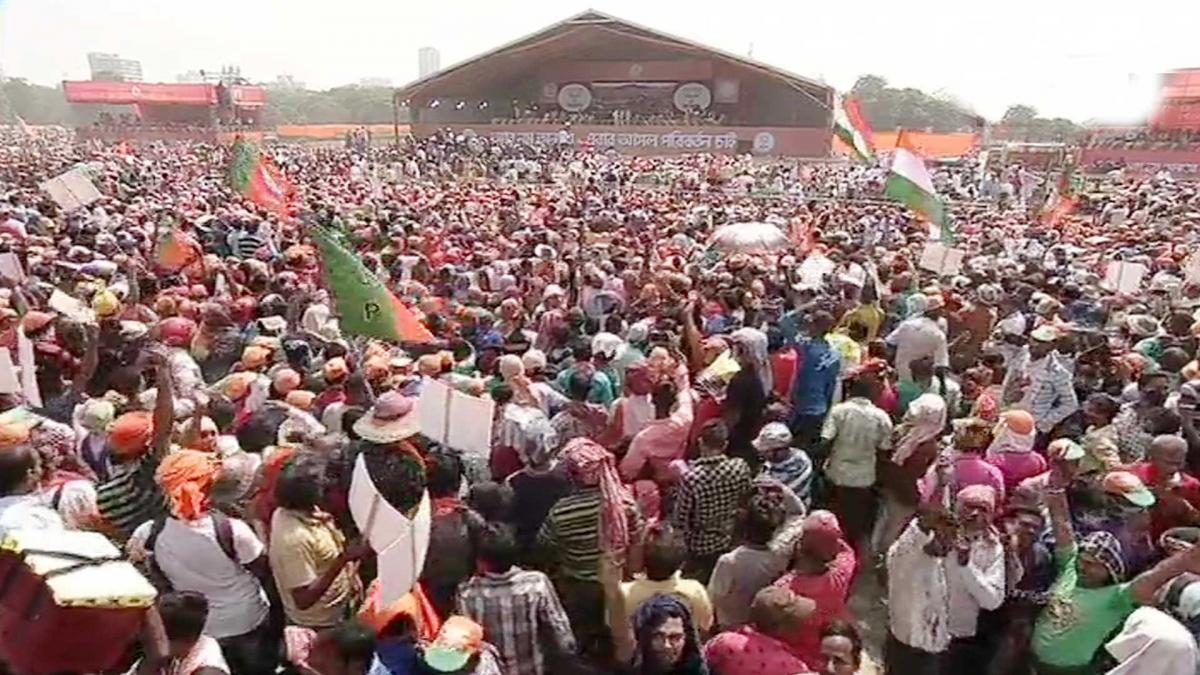 पीएम मोदी की बंगाल में रैली