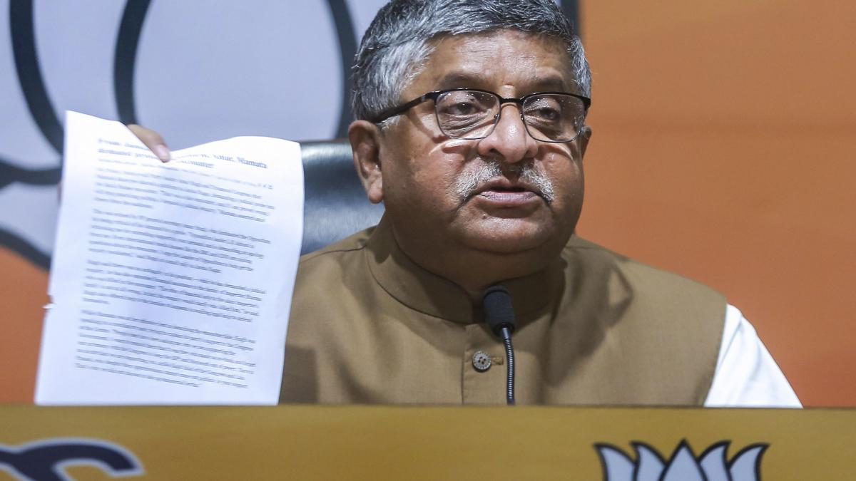 Union Minister Ravi Shankar Prasad (Photo-PTI)
