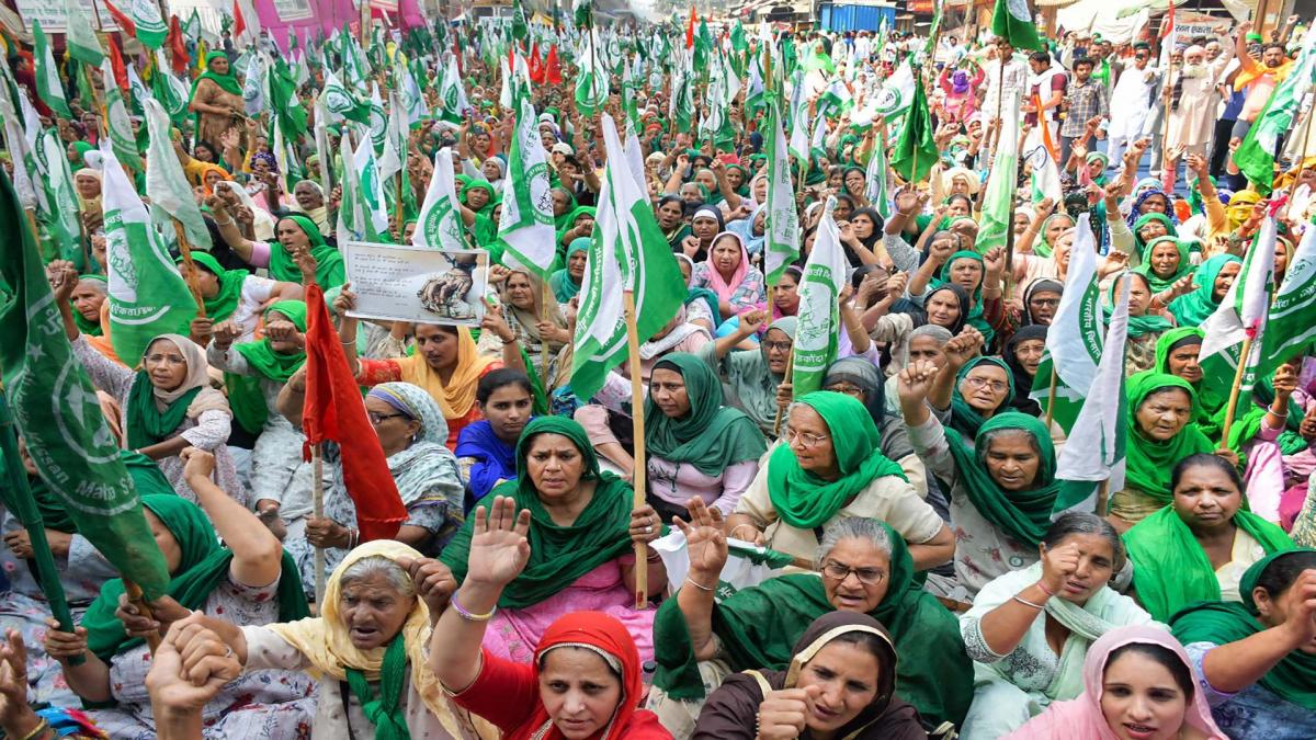 women day farmers protest