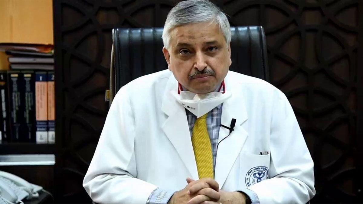 एम्स के डायरेक्टर डॉक्टर रणदीप गुलेरिया (फाइल फोटो-PTI)