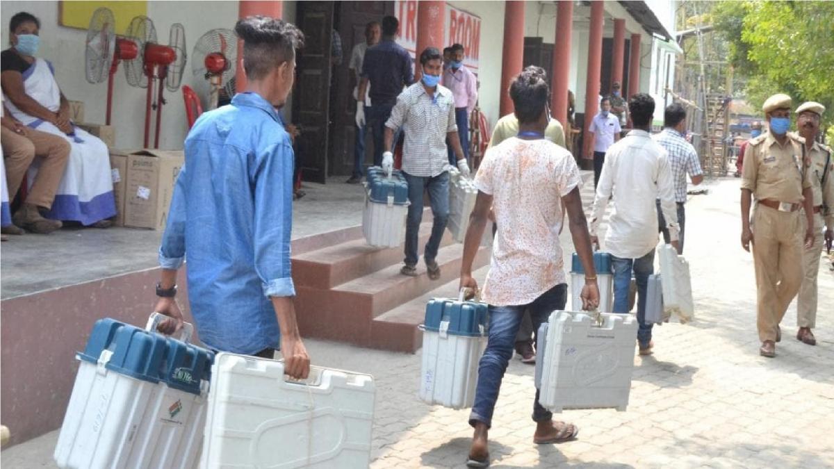 EVM in BJP candidate's car