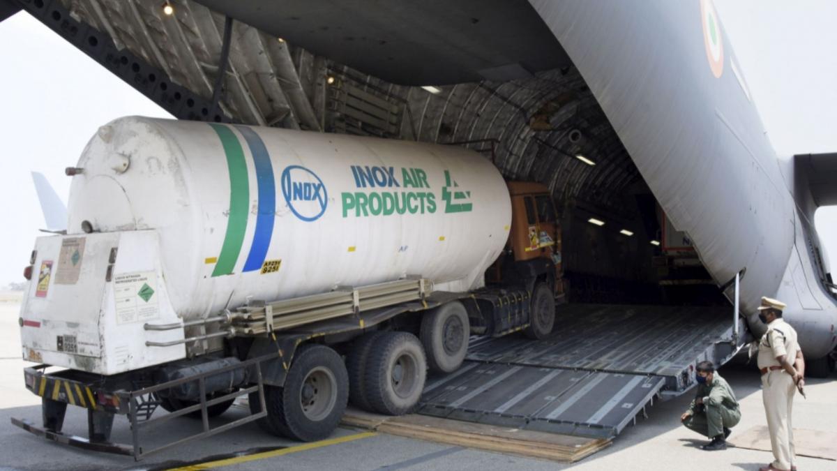 Oxygen tankers being airlifted (File-PTI)