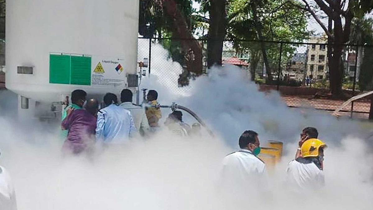 नास‍िक अस्पताल में ऑक्सीजन लीक