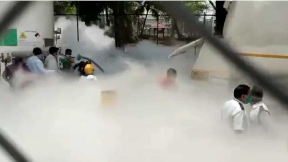 जाकिर हुसैन अस्पताल में ऑक्सीजन टैंक लीक