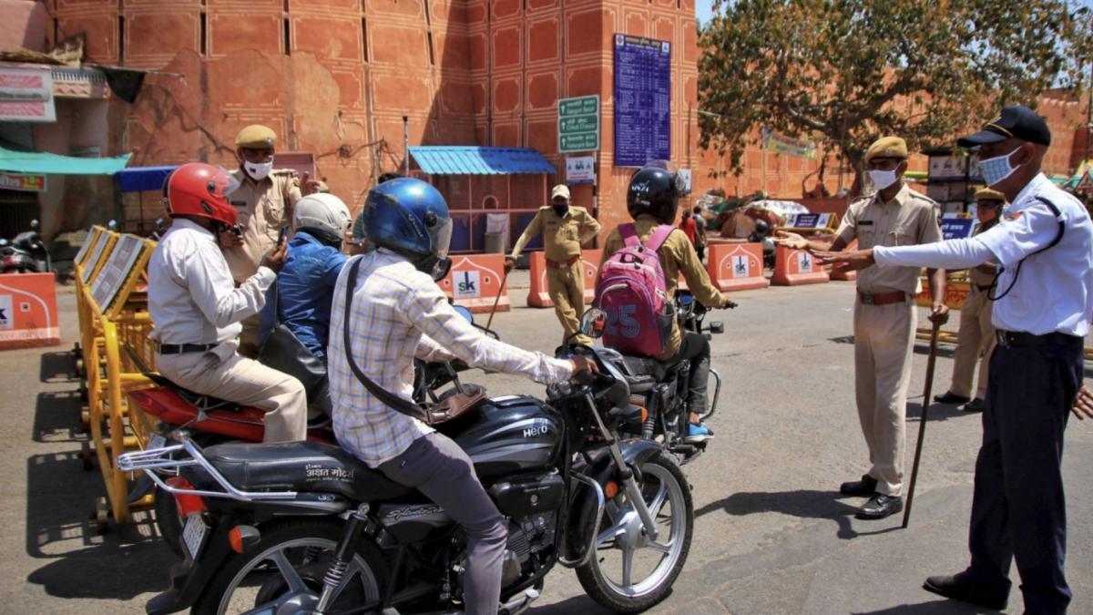 Security personnel stop commuters (File-PTI)