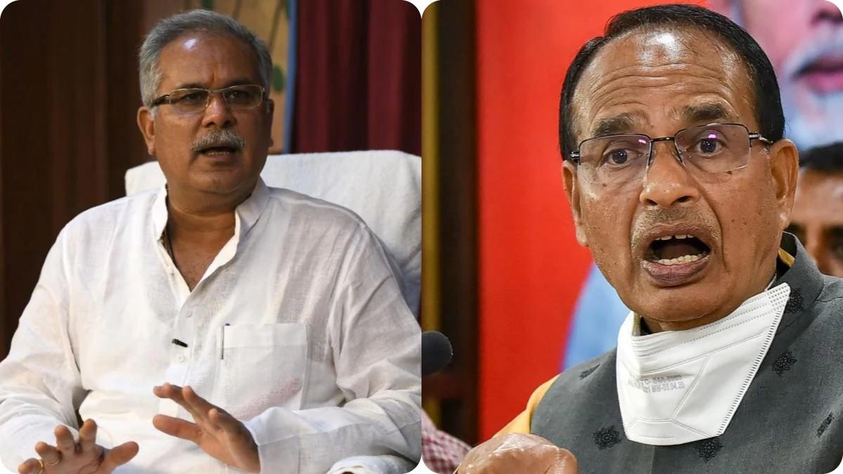 शिवराज सिंह चौहान के साथ भूपेश बघेल.