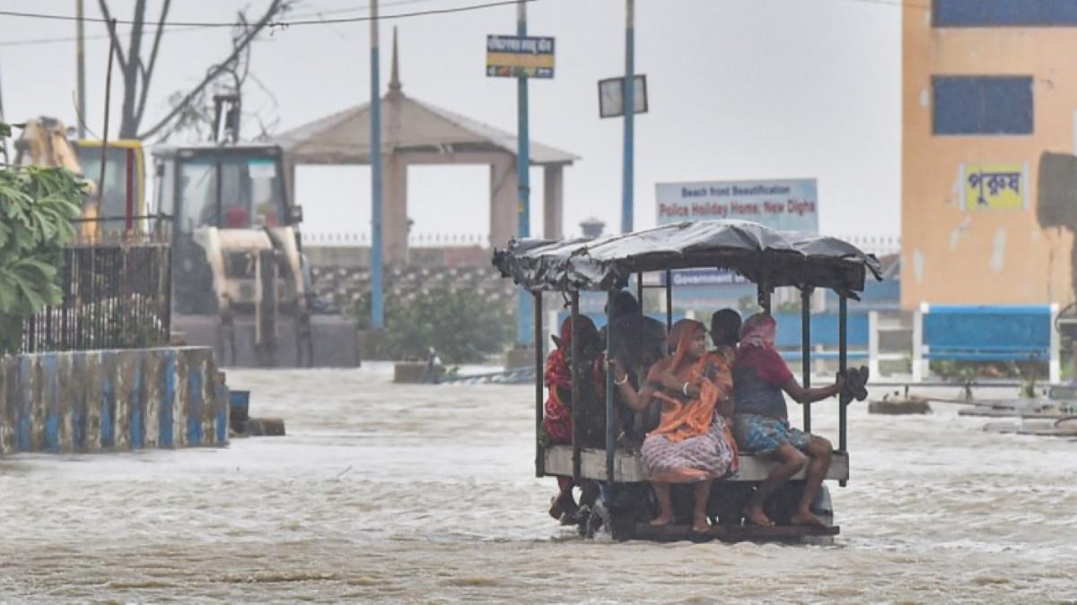 People being rescued amid Cyclone Yaas 