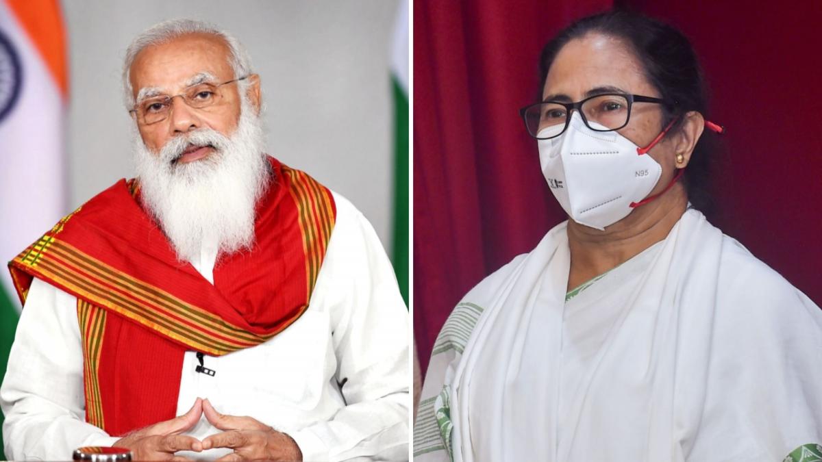 PM Narendra Modi/ CM Mamata Banerjee (File-PTI)