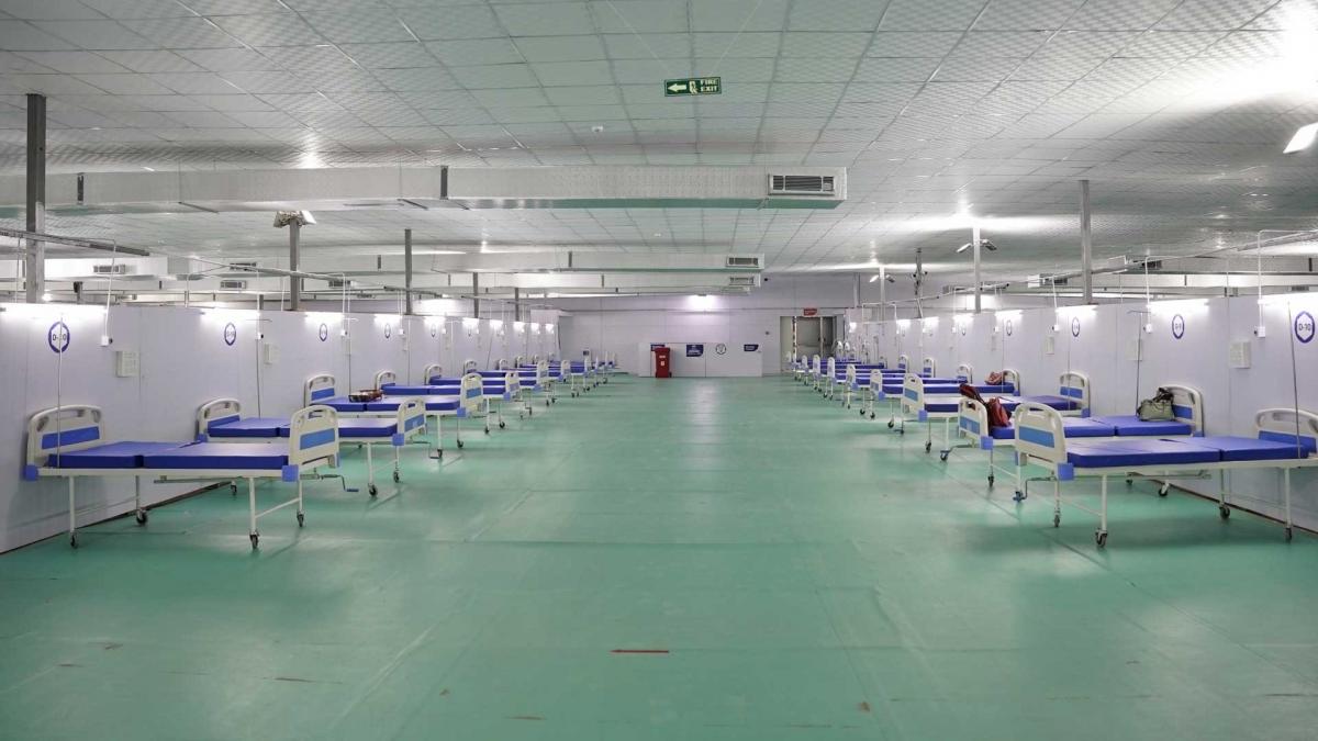 रामलीला मैदान में तैयार 500 ICU बेड का अस्पताल