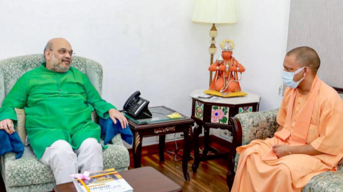 UP CM Yogi Adityanath meets Amit Shah