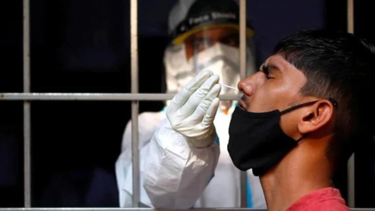 COVID-19 testing, medical worker collecting swab (File-PTI)