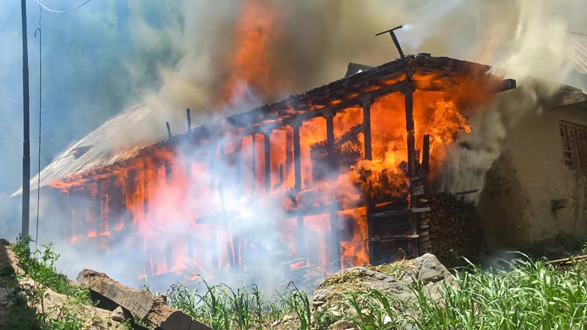 Fire broke out in Banihal