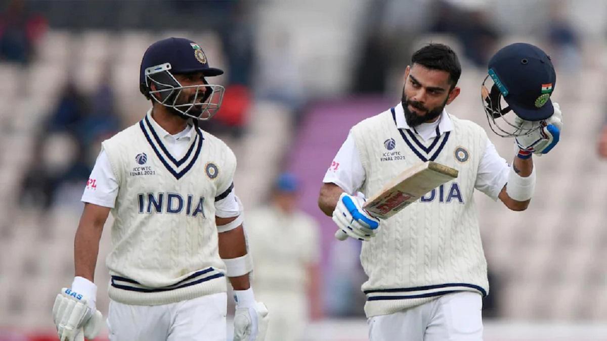 India scores 146 runs on 3 wicket as bad light forces stop play of day second