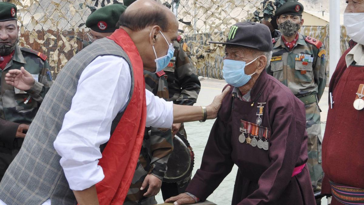 Rajnath Singh reaches Leh