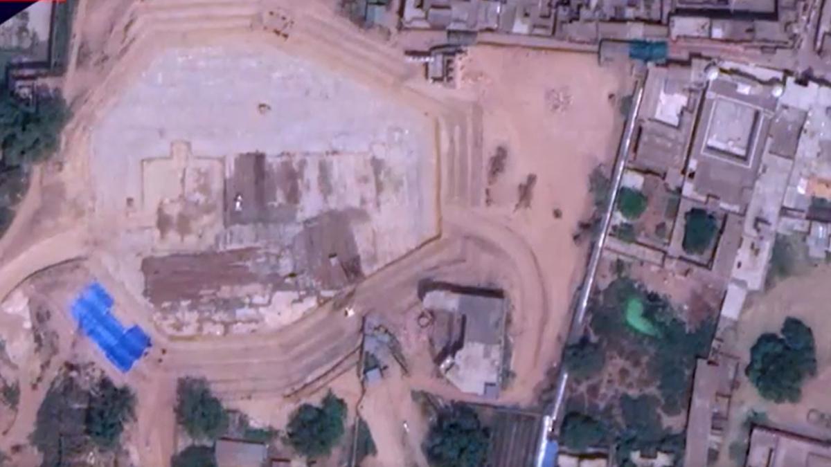 ram temple construction site