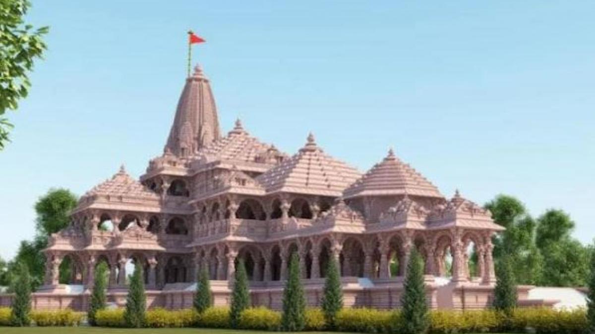 The proposed Ram temple in Ayodhya.