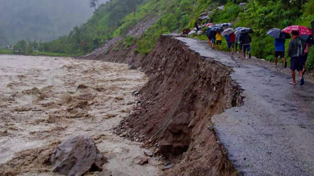 Road sumberged into river in Pithoragarh (File-PTI)