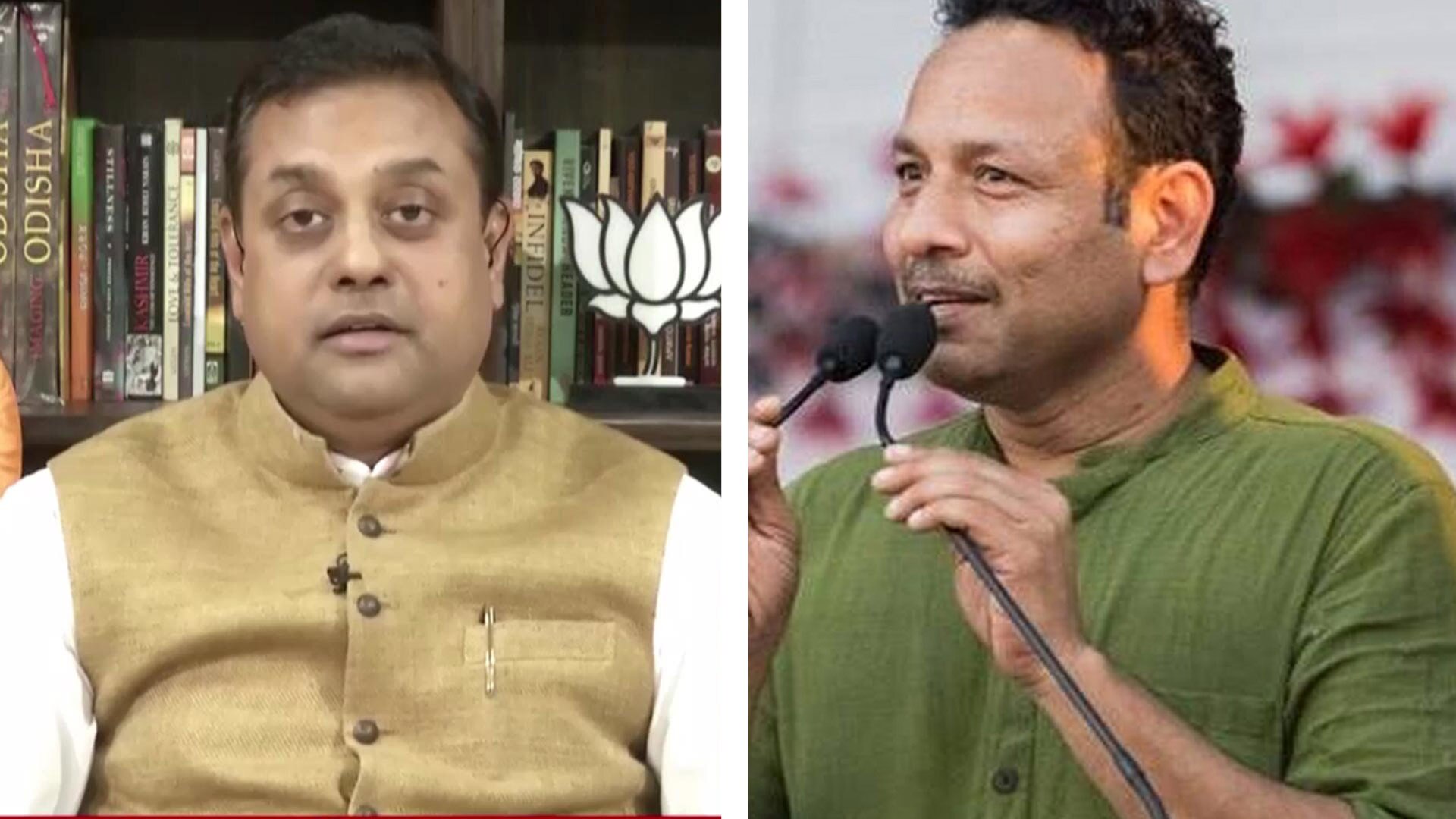 sambit patra vs anurag bhadauria