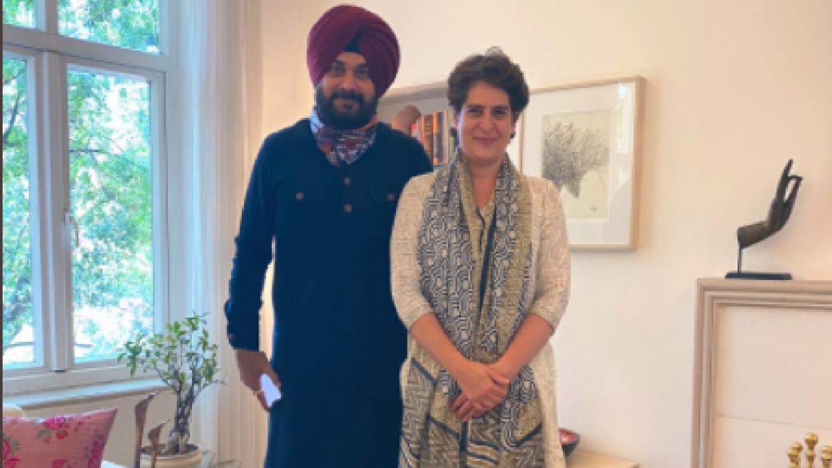 Navjot Singh Sidhu-Priyanka Gandhi
