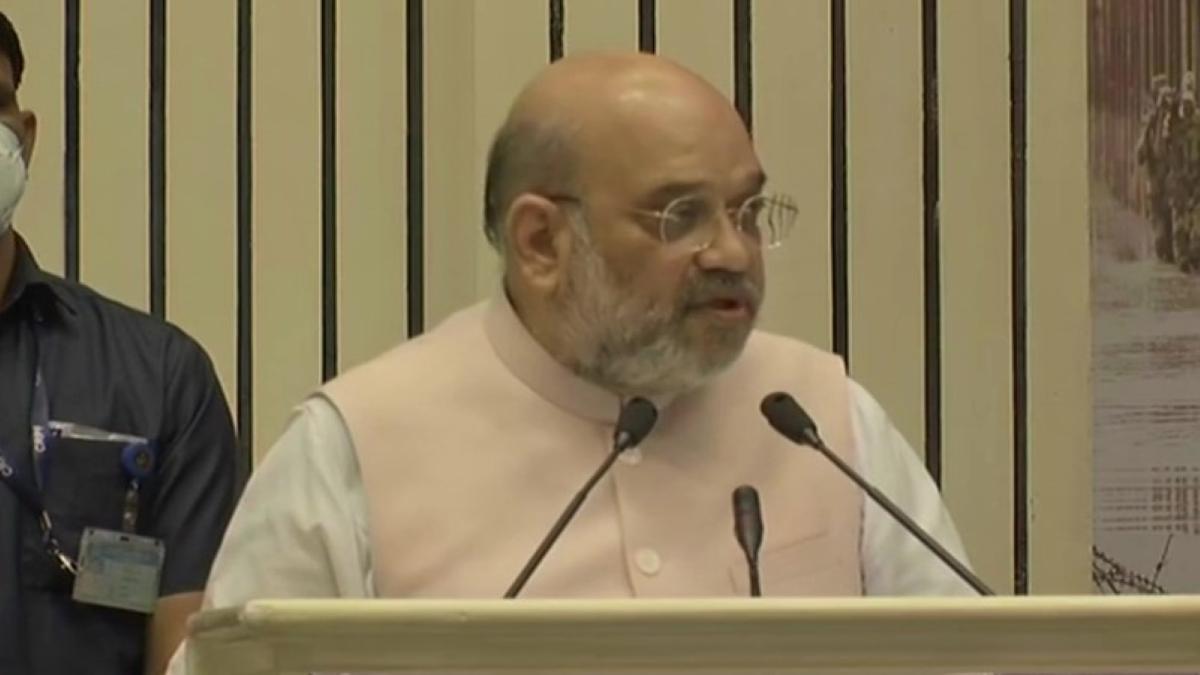 Home Minister Amit Shah addressing BSF Program