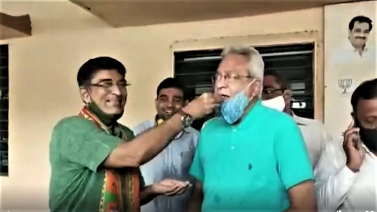 Celebration held at Modi's new cabinet ministers' homes