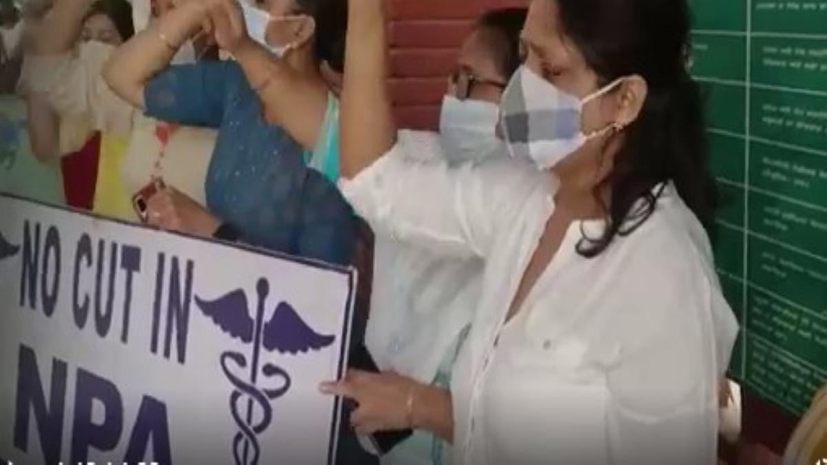 Doctors stage protest against salary deduction on Doctor's Day  