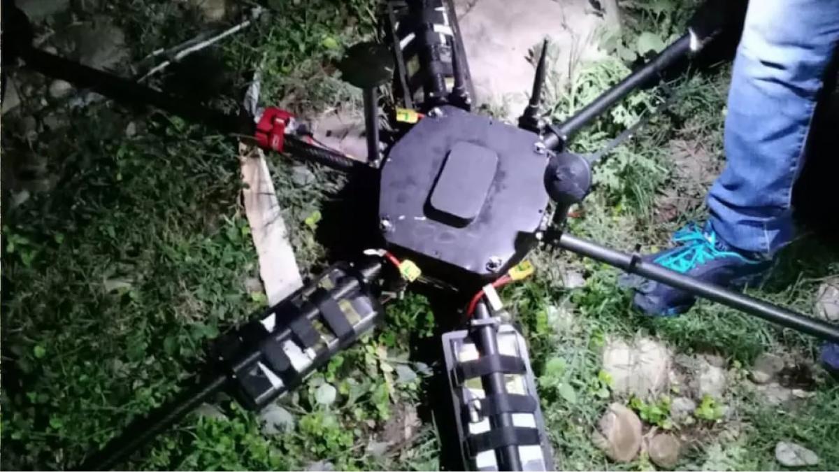 drone downed by jammu kashmir police in akhnoor area