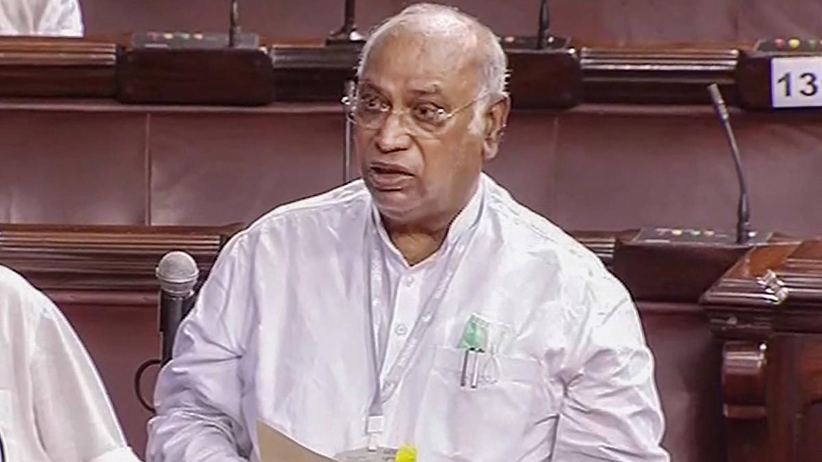 Congress leader and Rajya Sabha MP Mallikarjun Kharge