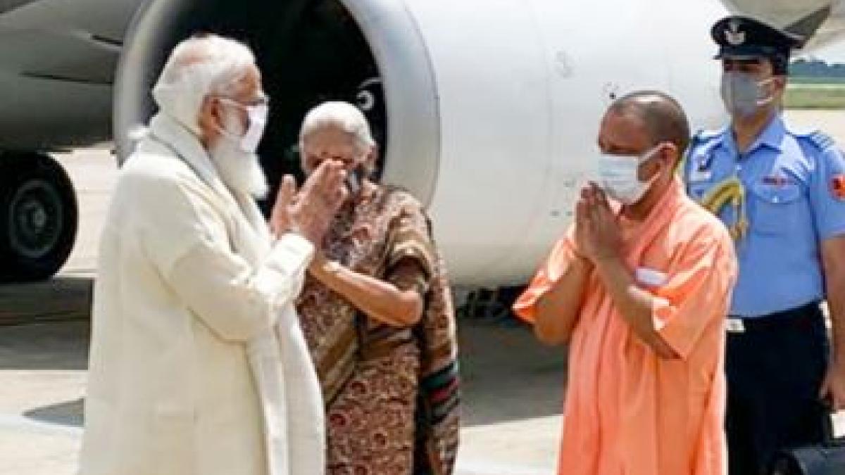 PM Modi back in Varanasi after 8 months