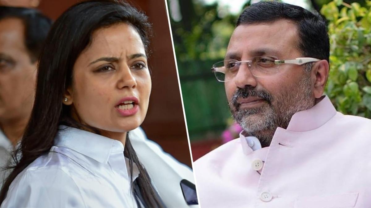 Nishikant Dubey accused Mahua Moitra of calling him a "Bihari Goon"