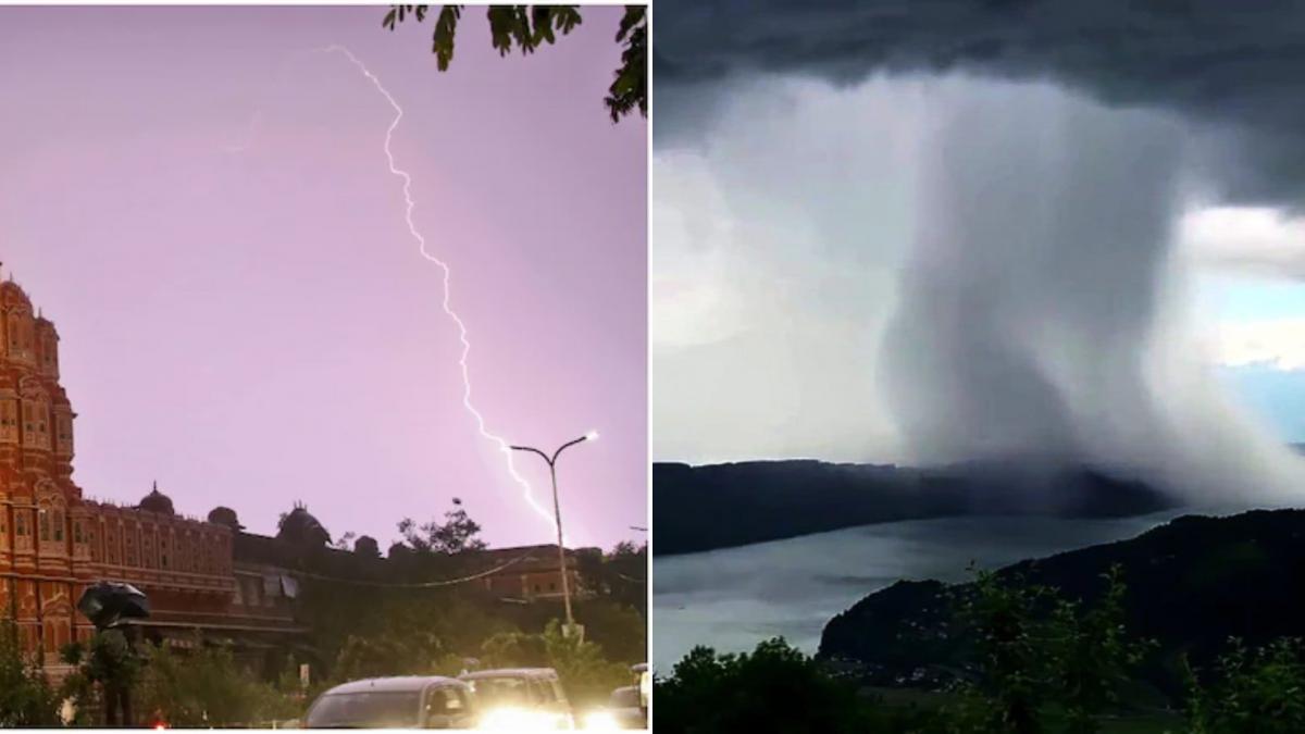 Heavy rain thunder lightning flash flood 