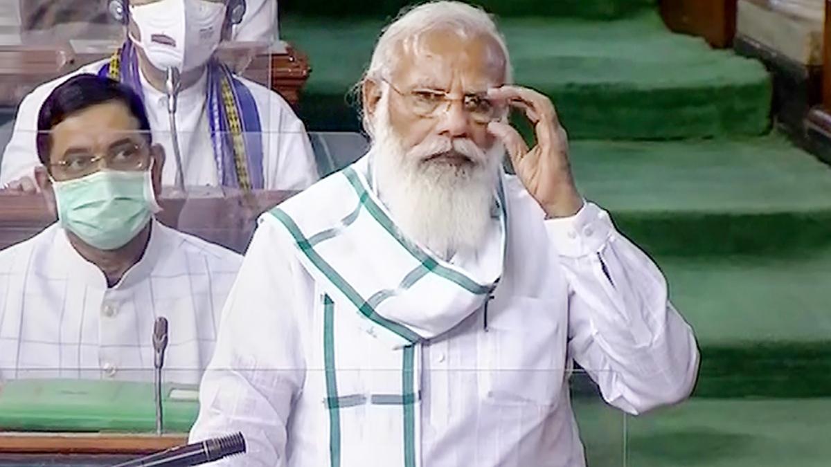 PM Modi in Parliament 