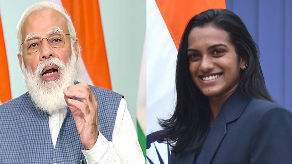 PM Modi and PV Sindhu