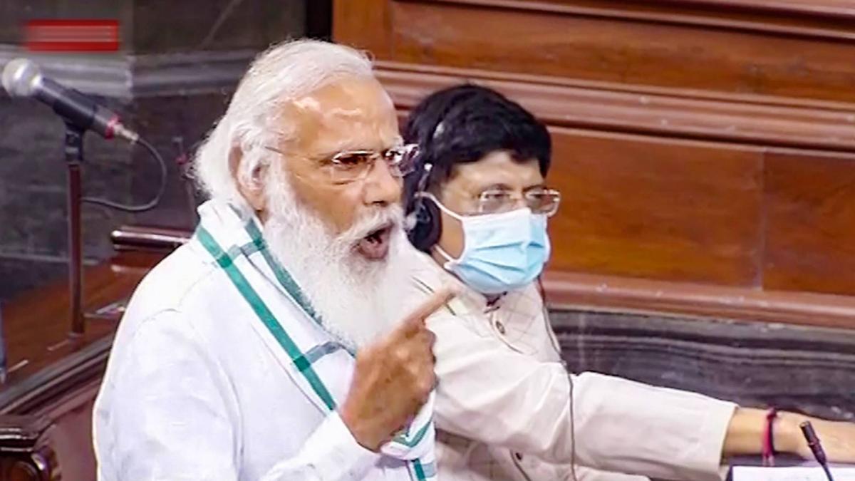 PM Modi in Parliament