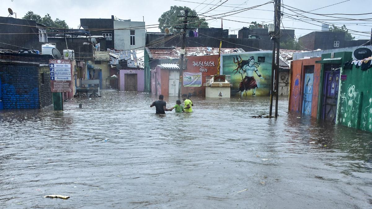 flood in Rajkote